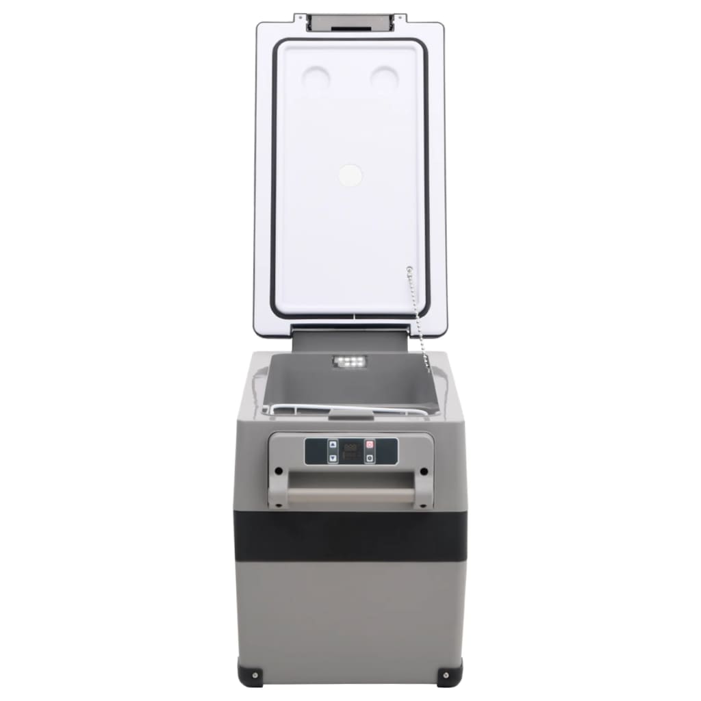 Šaltdėžė su rankena ir adapteriu, juoda ir pilka, 35l, PP ir PE