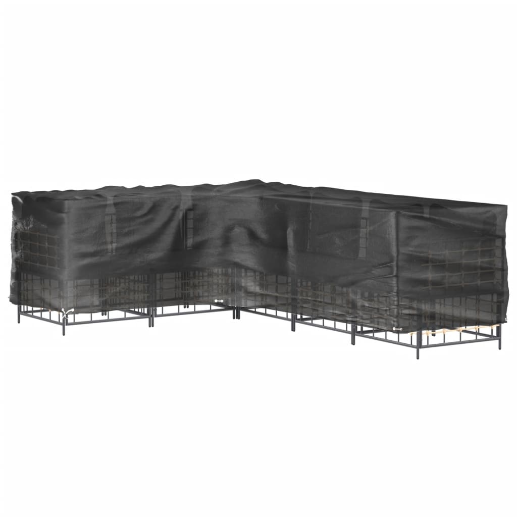 Sodo baldų uždangalas, 260x210x80cm, 16 kilpučių, L formos