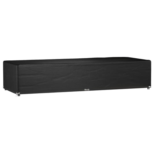 Saulės gulto uždangalas, 205x75x40cm, polietilenas, 12 kilpų