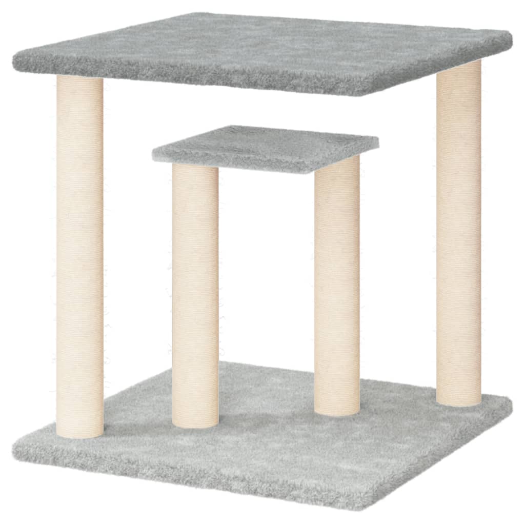 Draskymo stovai katėms su platformomis, šviesiai pilki, 50cm