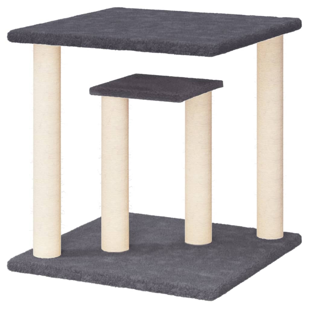 Draskymo stovai katėms su platformomis, tamsiai pilki, 50cm