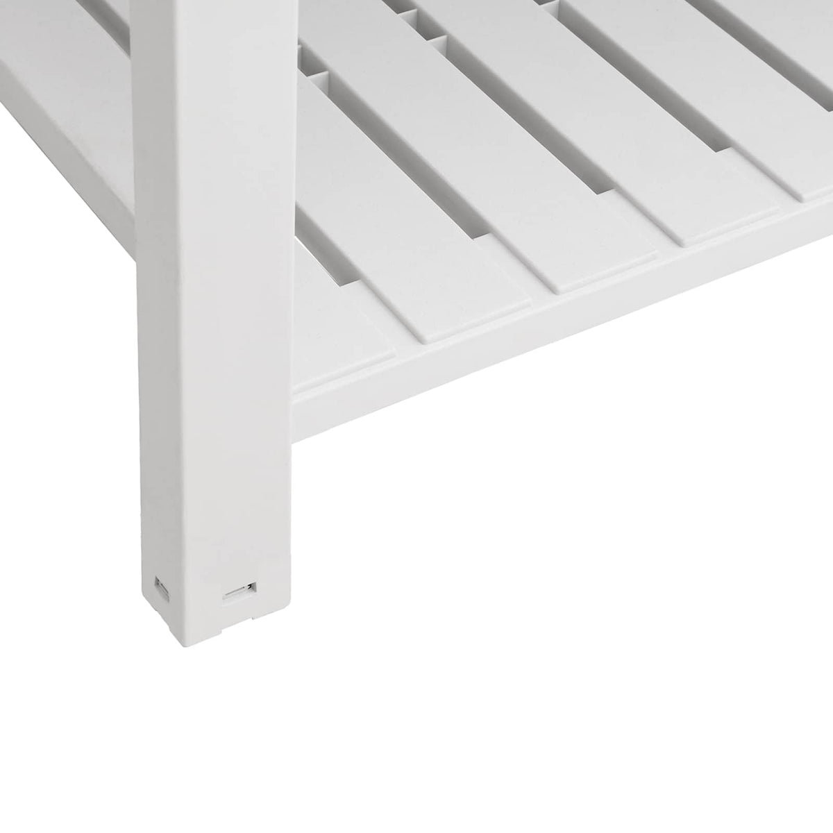 Aukštas sodo lovelis, baltas, 110x45x79cm, polipropilenas