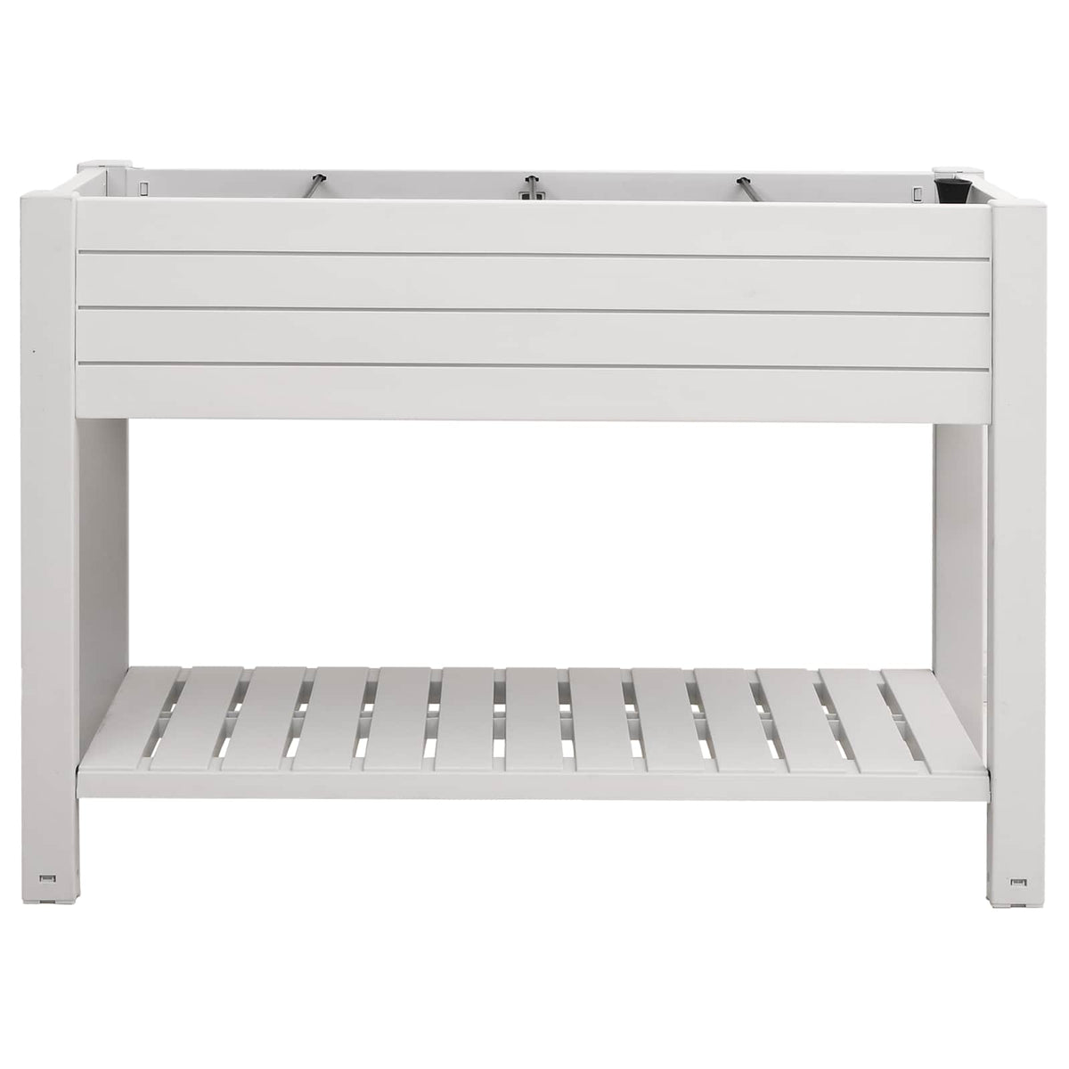 Aukštas sodo lovelis, baltas, 110x45x79cm, polipropilenas