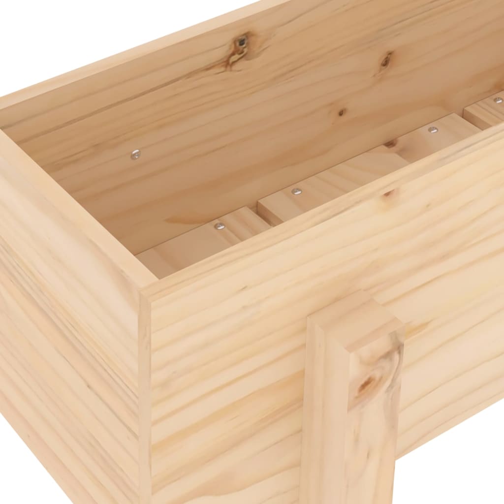 Aukštas sodo lovelis, 101x30x38cm, pušies medienos masyvas