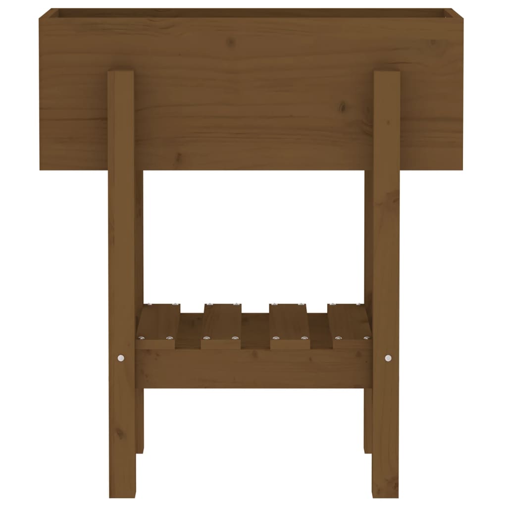 Sodo lovelis, medaus rudas, 62x30x69cm, pušies medienos masyvas