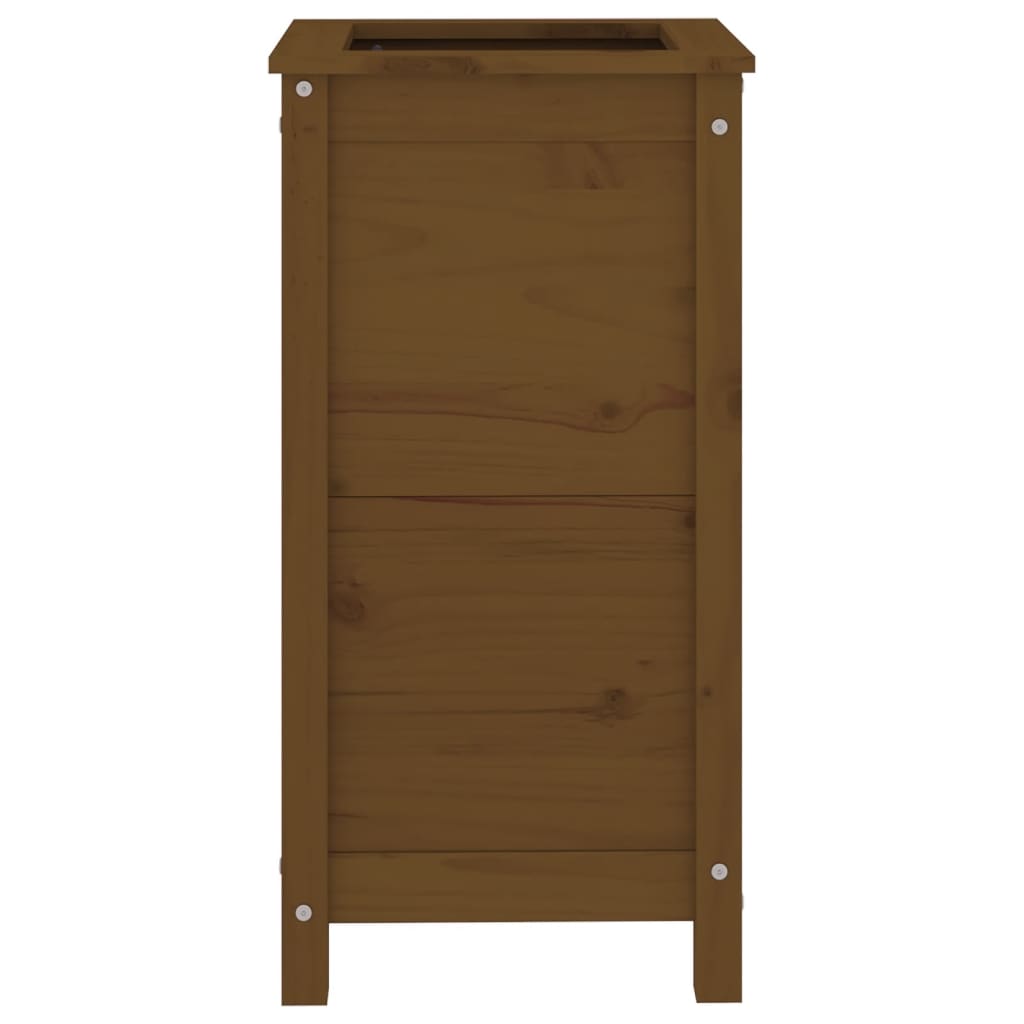 Sodo lovelis, medaus rudas, 40x40x78cm, pušies medienos masyvas