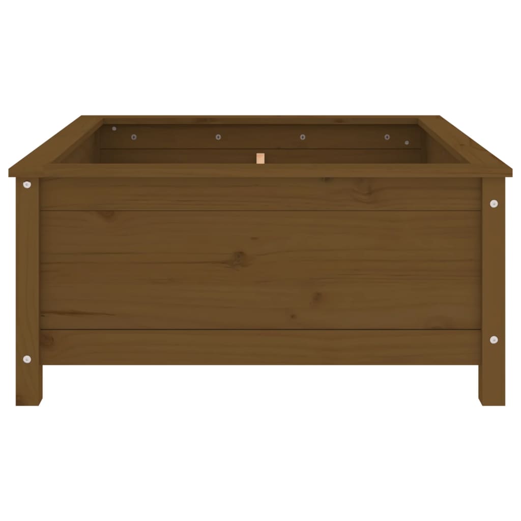 Sodo lovelis, medaus rudas, 82,5x82,5x39cm, pušies masyvas
