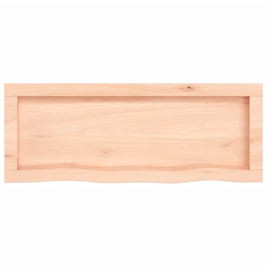 Sieninė lentyna, 80x30x(2-4) cm, neapdorotas ąžuolo masyvas