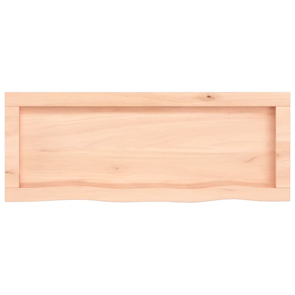 Sieninė lentyna, 80x30x(2-6) cm, neapdorotas ąžuolo masyvas