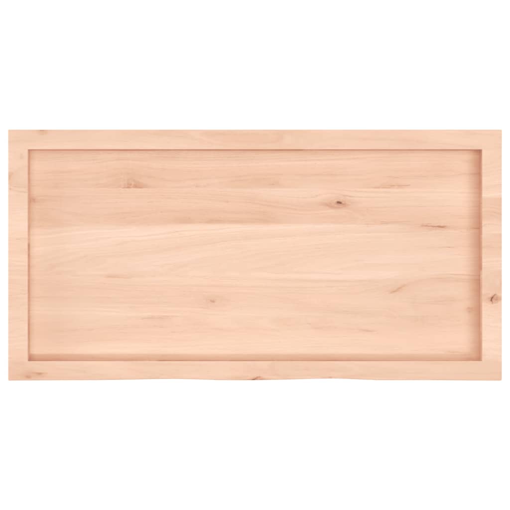 Sieninė lentyna, 100x50x(2-6) cm, neapdorotas ąžuolo masyvas