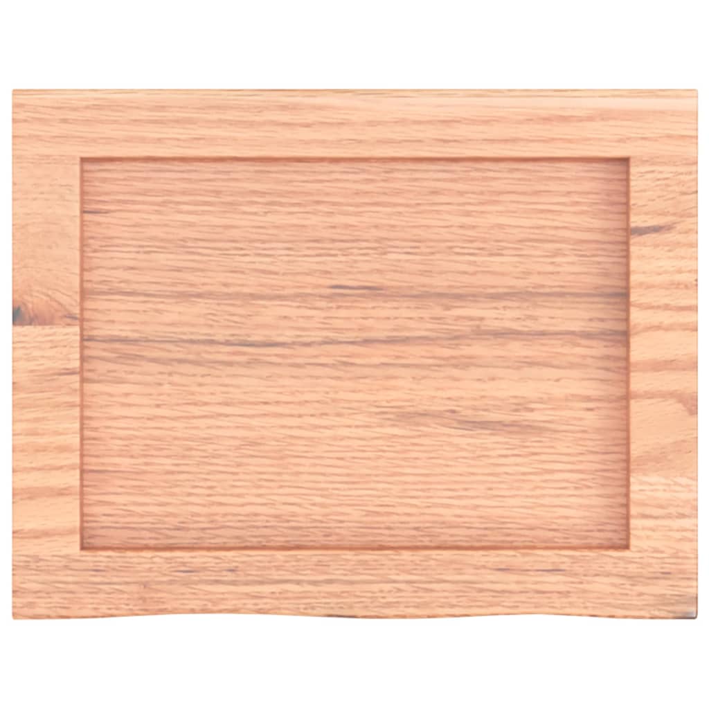 Sieninė lentyna, šviesiai ruda, 40x30x(2–6)cm, ąžuolo masyvas