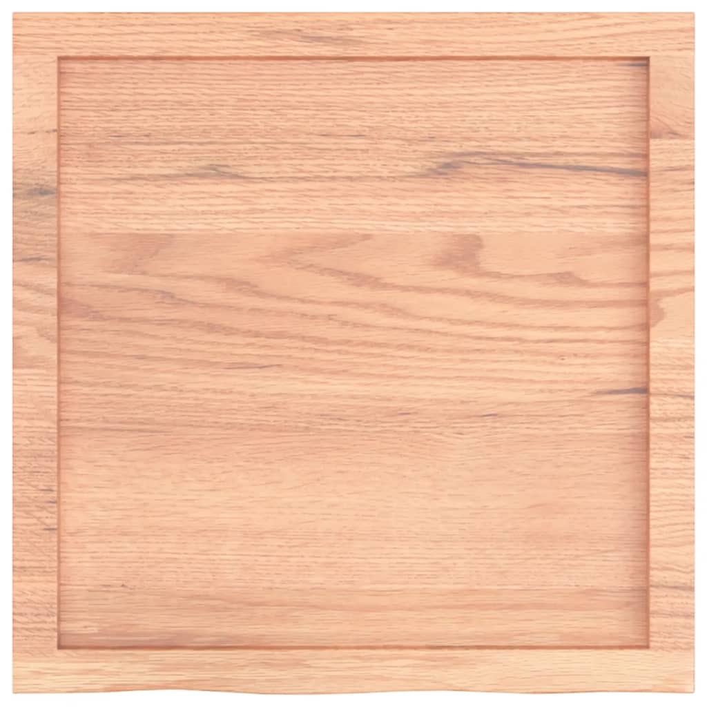 Sieninė lentyna, šviesiai ruda, 60x60x(2-6) cm, ąžuolo masyvas
