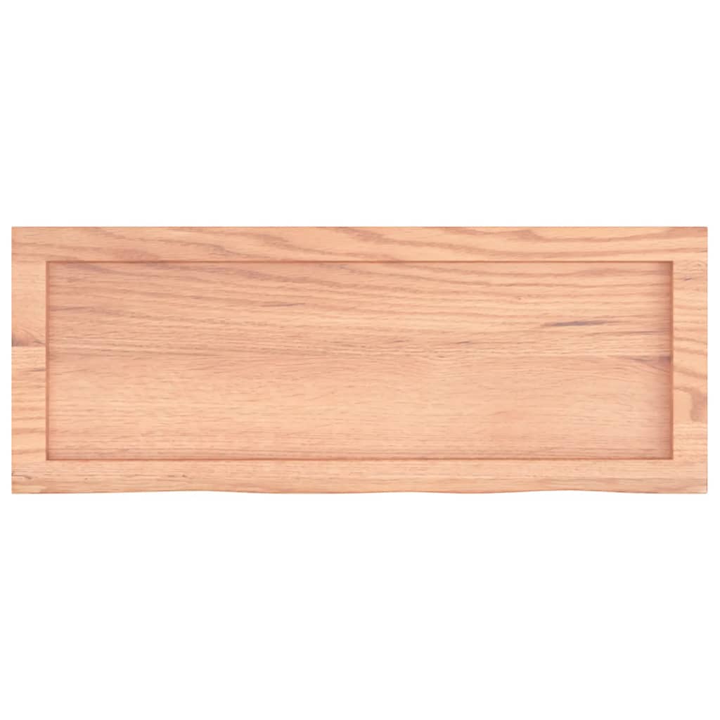 Sieninė lentyna, šviesiai ruda, 80x30x(2-6) cm, ąžuolo masyvas