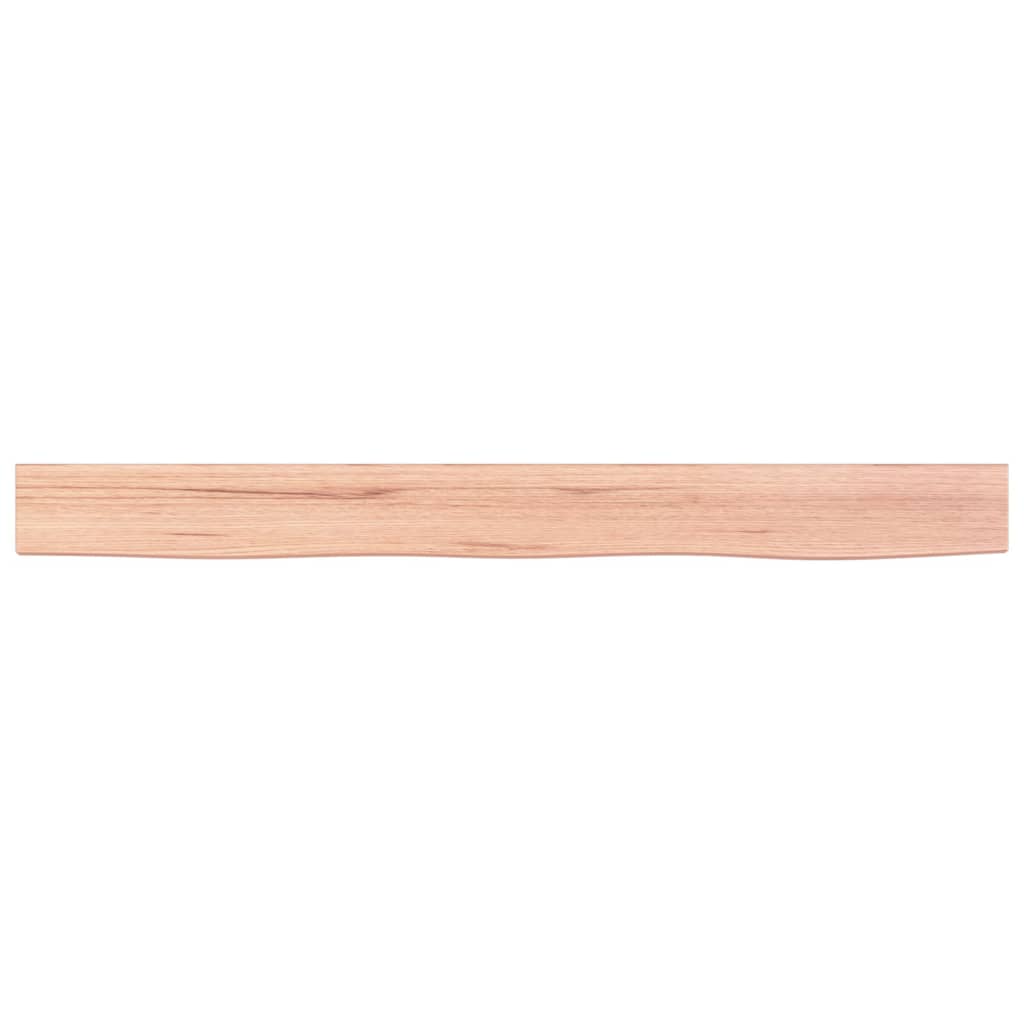 Sieninė lentyna, šviesiai ruda, 100x10x2cm, ąžuolo masyvas