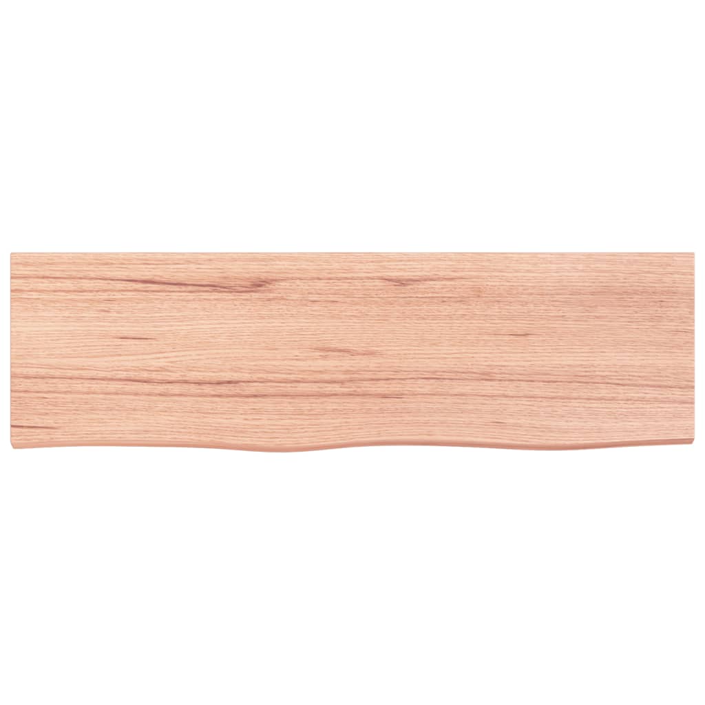 Sieninė lentyna, šviesiai ruda, 100x30x(2-6) cm, ąžuolo masyvas