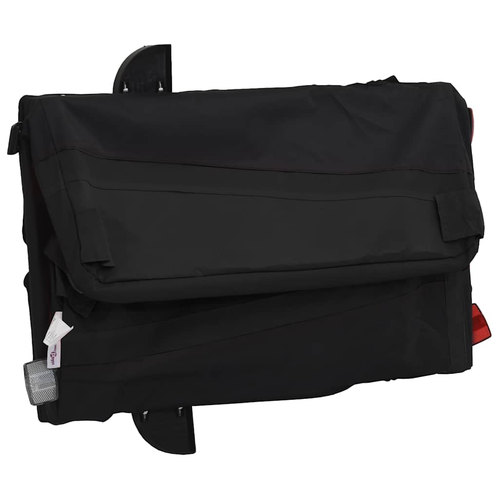 Dviračio priekaba, juodos spalvos, 45kg, geležis