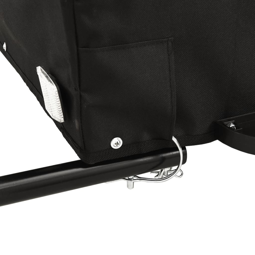 Dviračio priekaba, juodos ir raudonos spalvos, 30kg, geležis