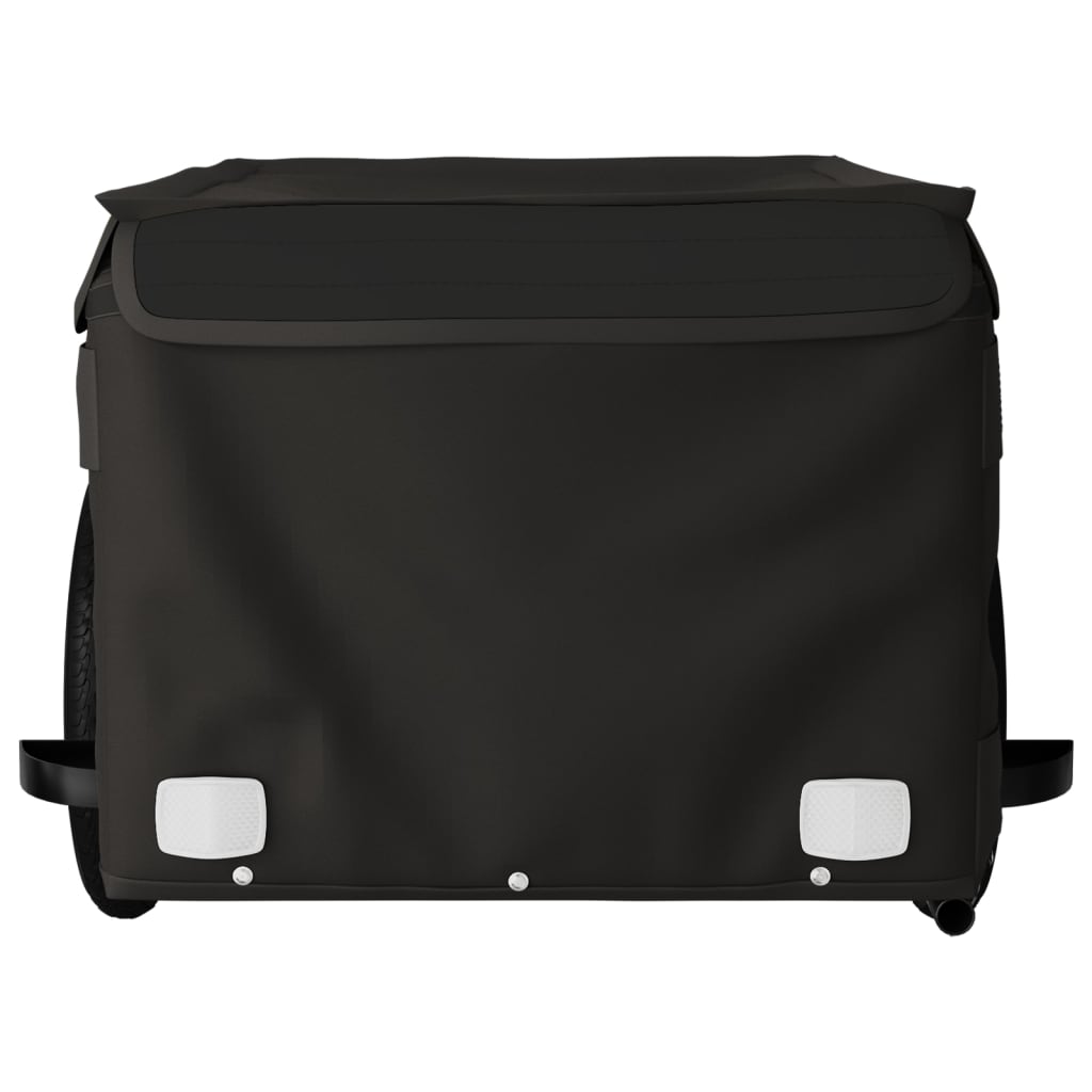 Dviračio priekaba, juodos spalvos, 30kg, geležis