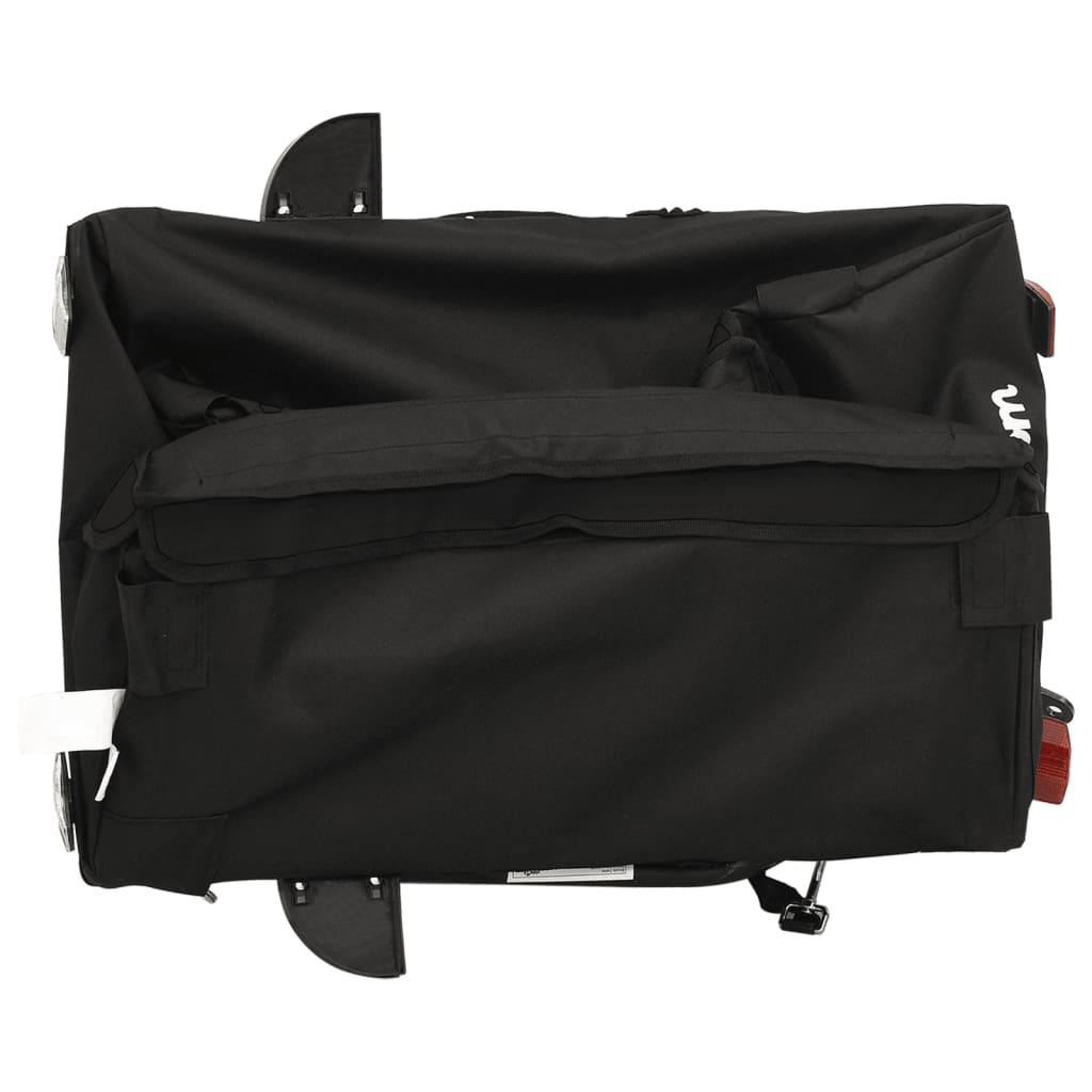Dviračio priekaba, juodos spalvos, 30kg, geležis