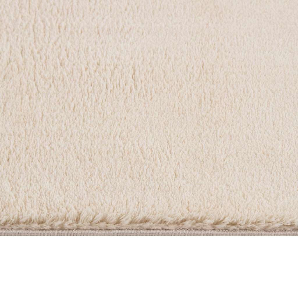 Pūkuotas kilimas, smėlio spalvos, 120x183 cm, poliesteris