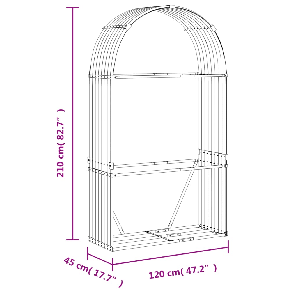 Malkų stovas, pilkas, 120x45x210cm, galvanizuotas plienas