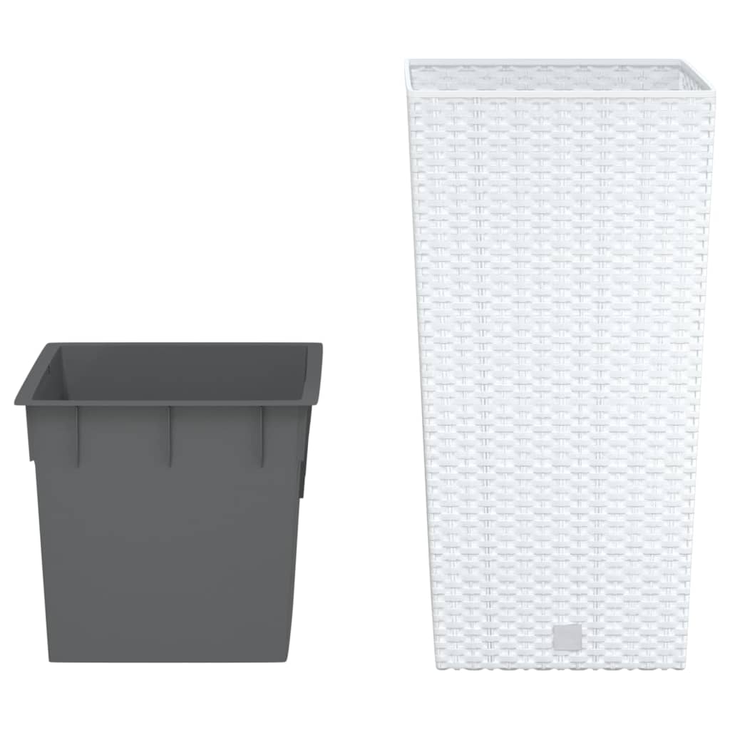 Lovelis su išimamu įdėklu, baltas, 11/26,5l, PP ratanas