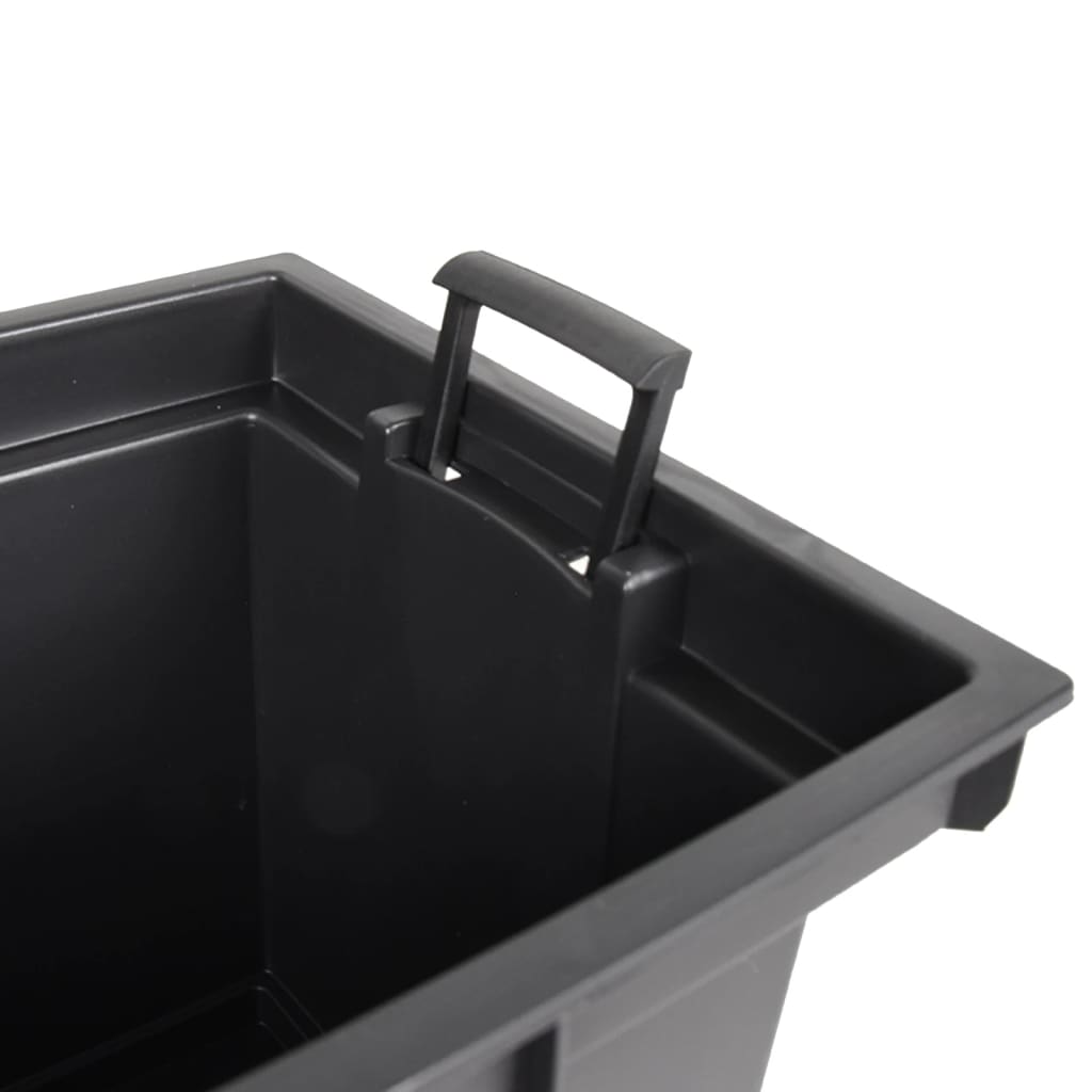 Lovelis su išimamu įdėklu, antracito, 12/44l, PP ratanas