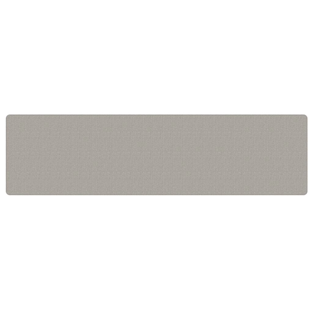 Kilimas-takelis, taupe spalvos, 80x300cm, sizalio imitacija