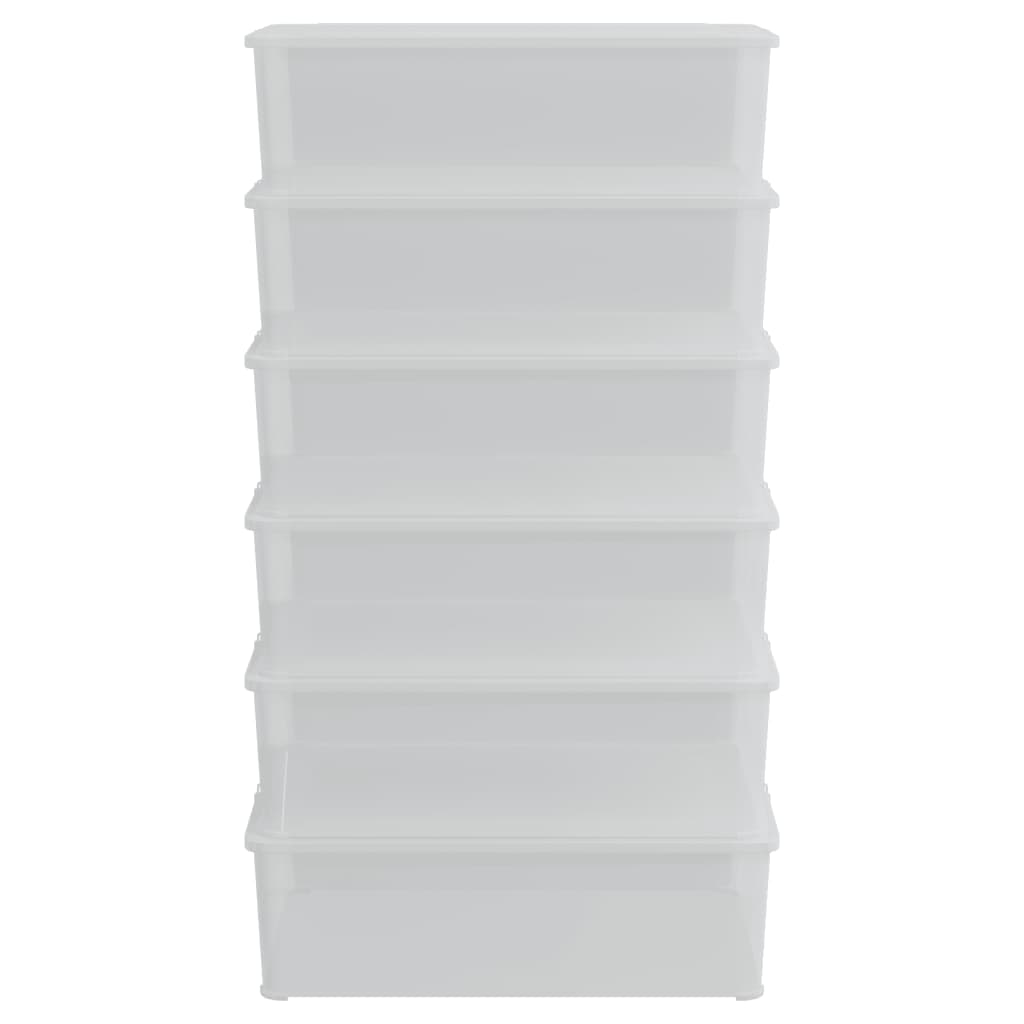 Plastikinės daiktadėžės, 6vnt., 25l, sukraunamos