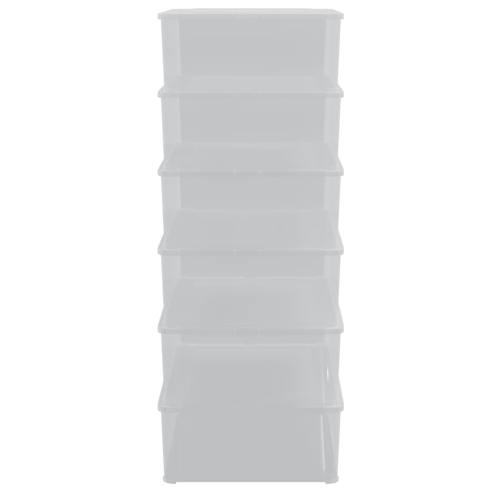 Plastikinės daiktadėžės, 6vnt., 25l, sukraunamos