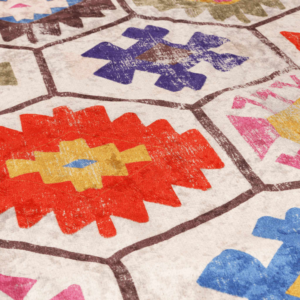 Kilimas, spalvotas, 120cm skersmens, plaunamas