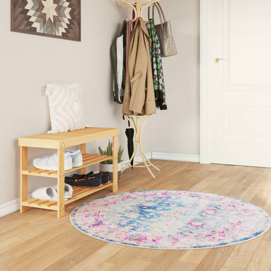 Kilimas, spalvotas, 120cm skersmens, plaunamas