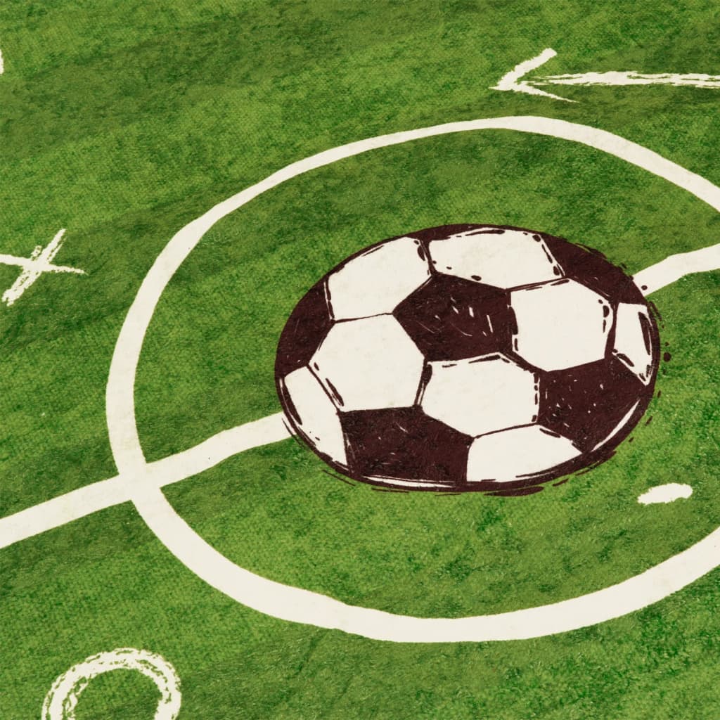 Vaikiškas kilimas, žalias, 160x230cm, futbolo aikštelė