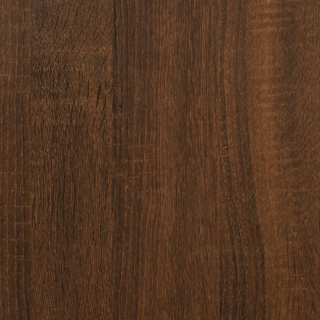 Sieninė lentyna, 3 aukštų, ruda, 30x25x100cm, apdirbta mediena