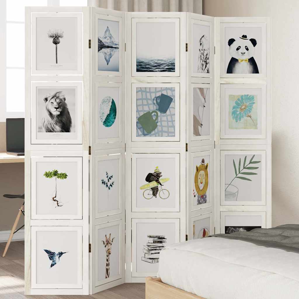 Kambario pertvara, 5 segmentai, balta, paulovnijos masyvas