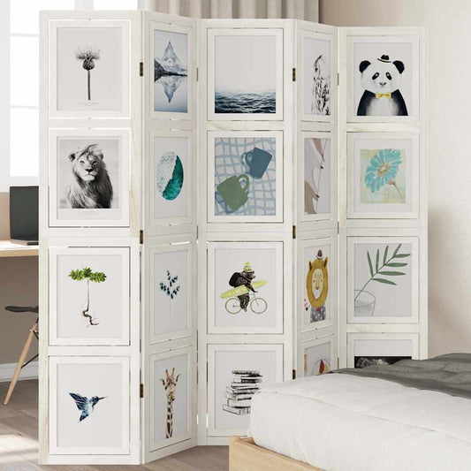 Kambario pertvara, 5 segmentai, balta, paulovnijos masyvas