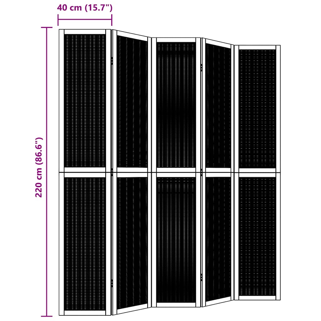 Kambario pertvara, 5 segmentai, ruda, paulovnijos masyvas