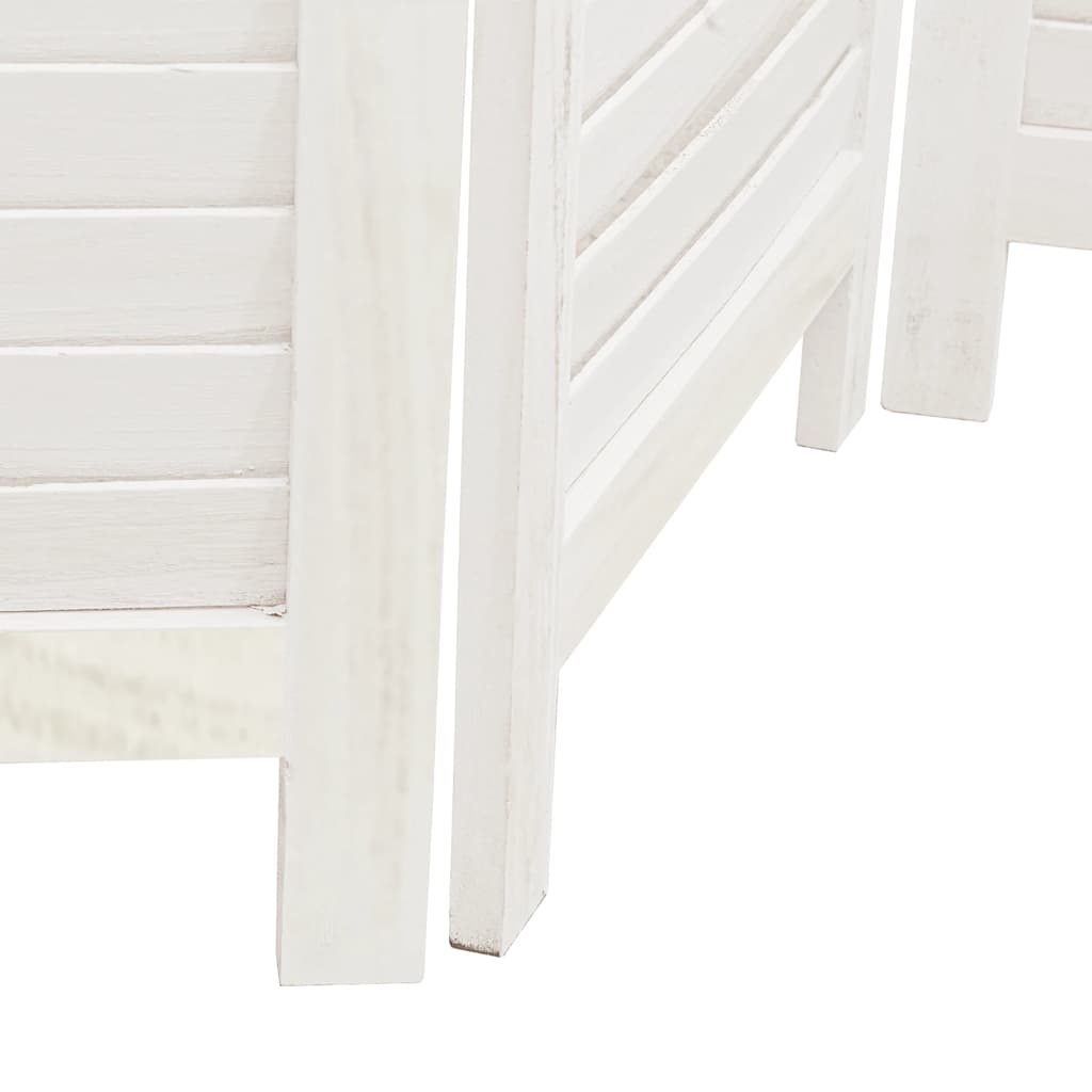 Kambario pertvara, 6 segmentai, balta, paulovnijos mediena