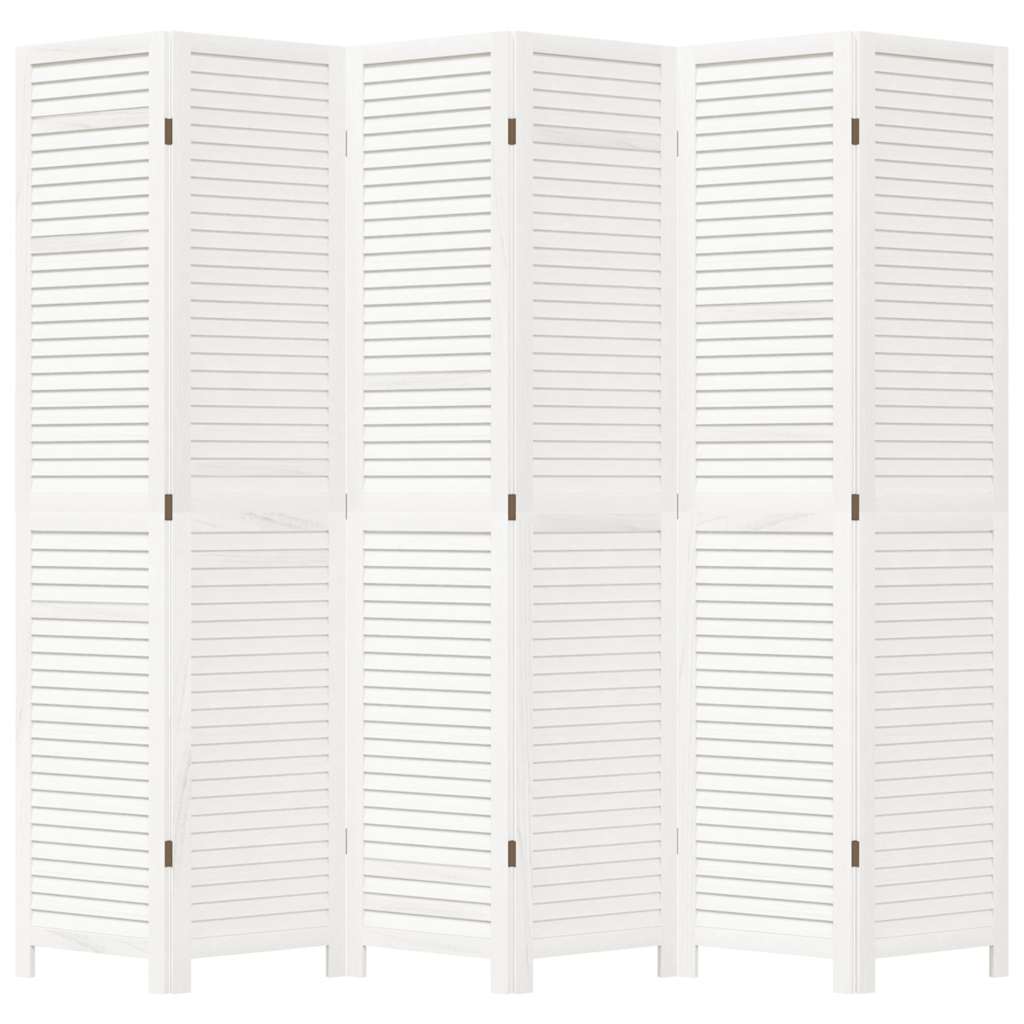 Kambario pertvara, 6 segmentai, balta, paulovnijos mediena