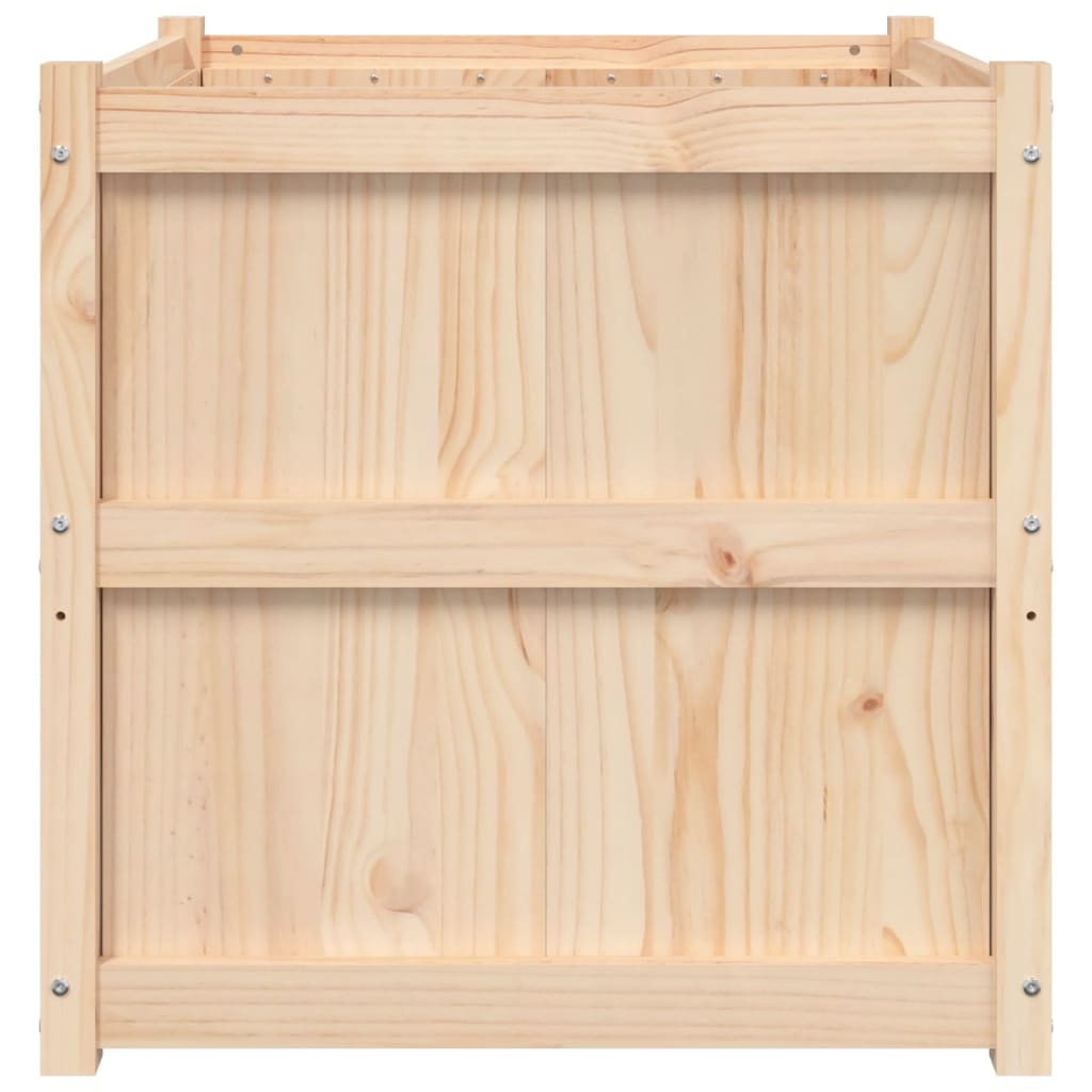 Sodo lovelis, 70x70x70cm, pušies medienos masyvas