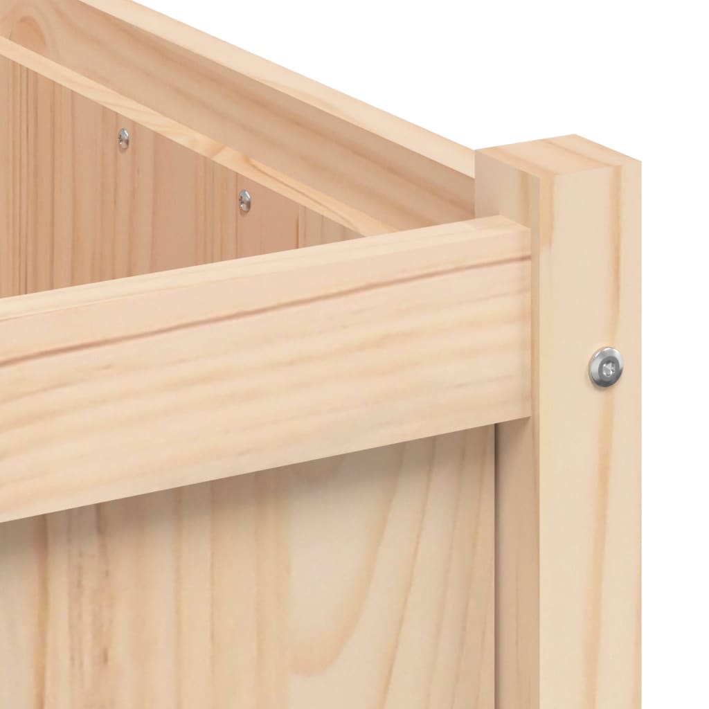 Sodo lovelis, 70x70x70cm, pušies medienos masyvas