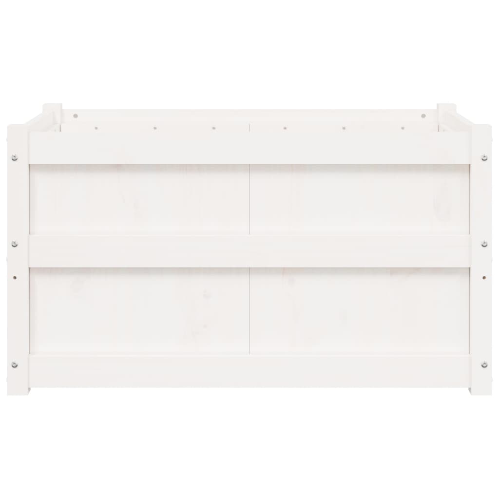 Sodo loveliai, 2vnt., baltos spalvos, pušies medienos masyvas