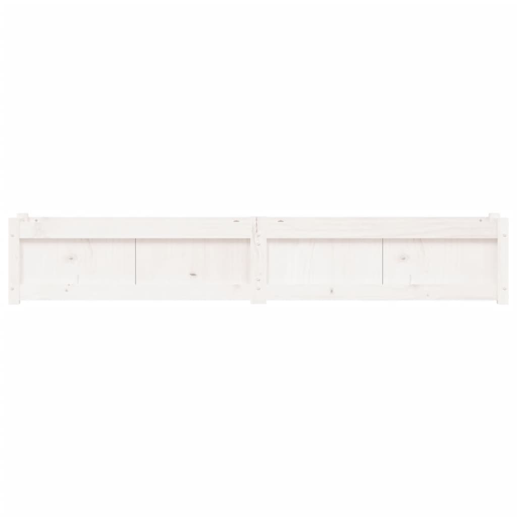 Sodo lovelis, baltas, 180x31x31cm, pušies medienos masyvas