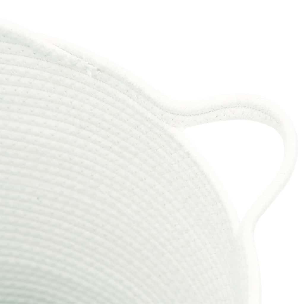 Krepšys daiktams, baltos spalvos, 38x36cm, medvilnė