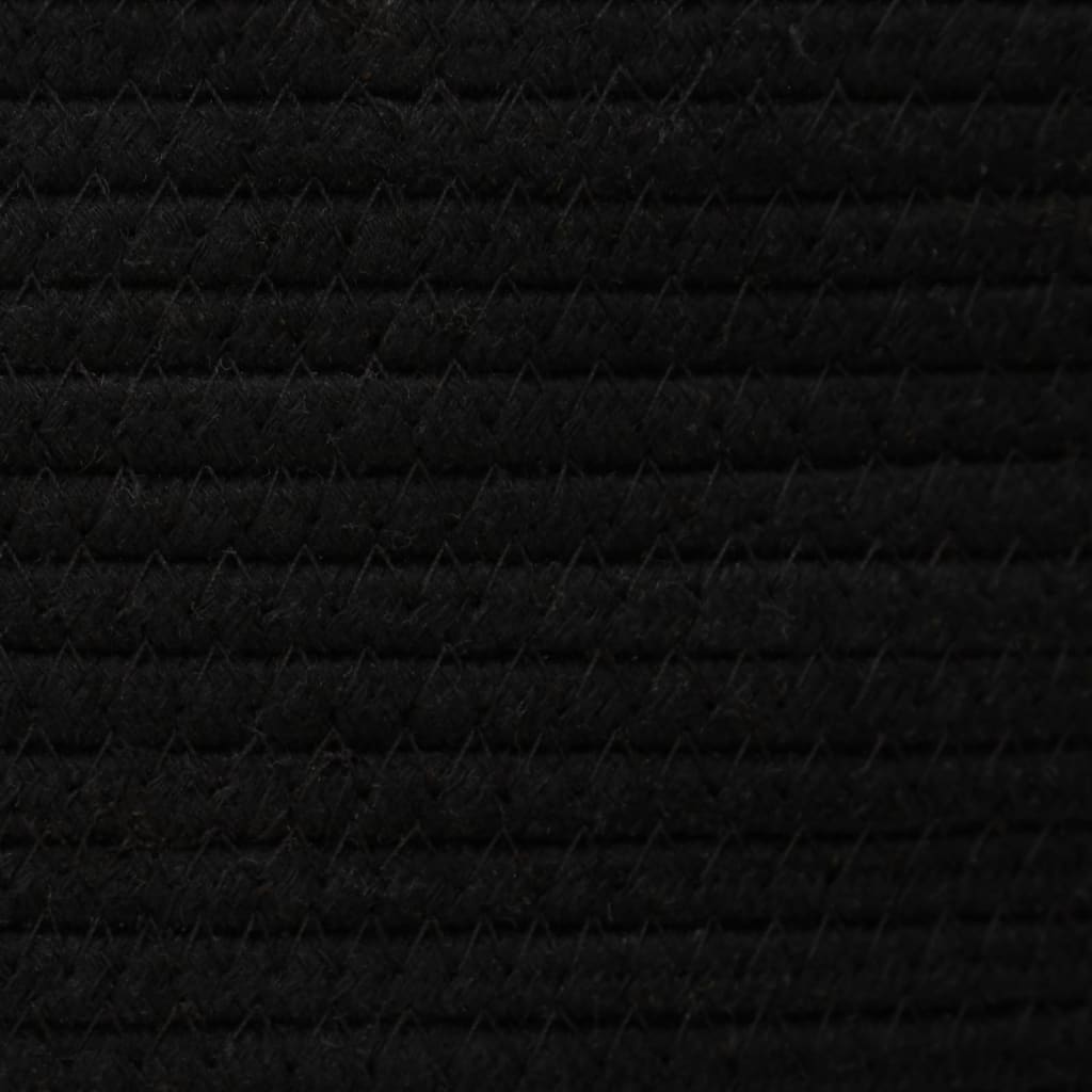 Krepšys daiktams su dangčiu, juodas/smėlio, 37x50cm, medvilnė