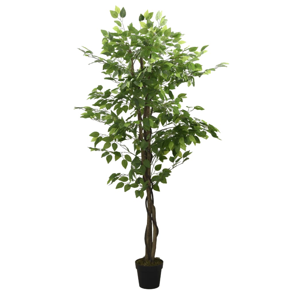 Dirbtinis fikusas, žalios spalvos, 200 cm, 1260 lapai