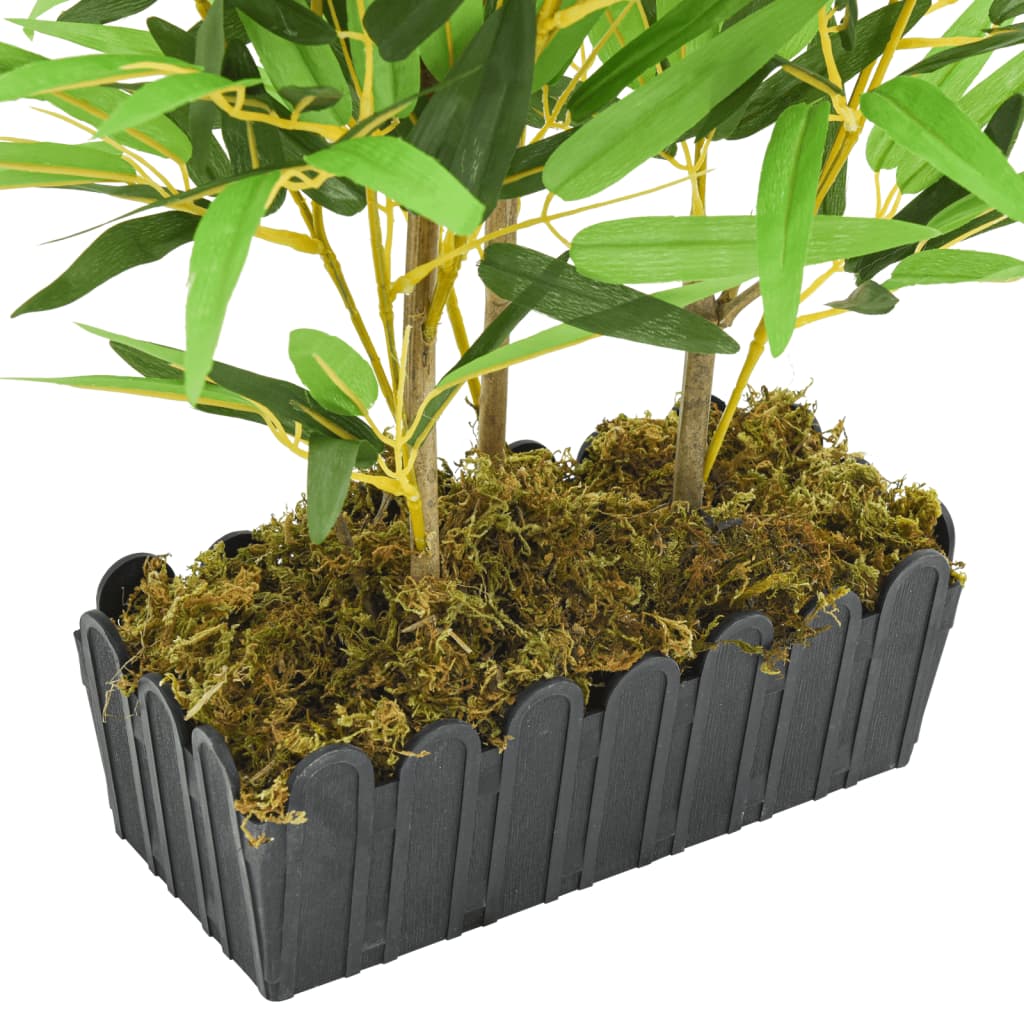 Dirbtinis bambukas, žalios spalvos, 80cm, 500 lapai