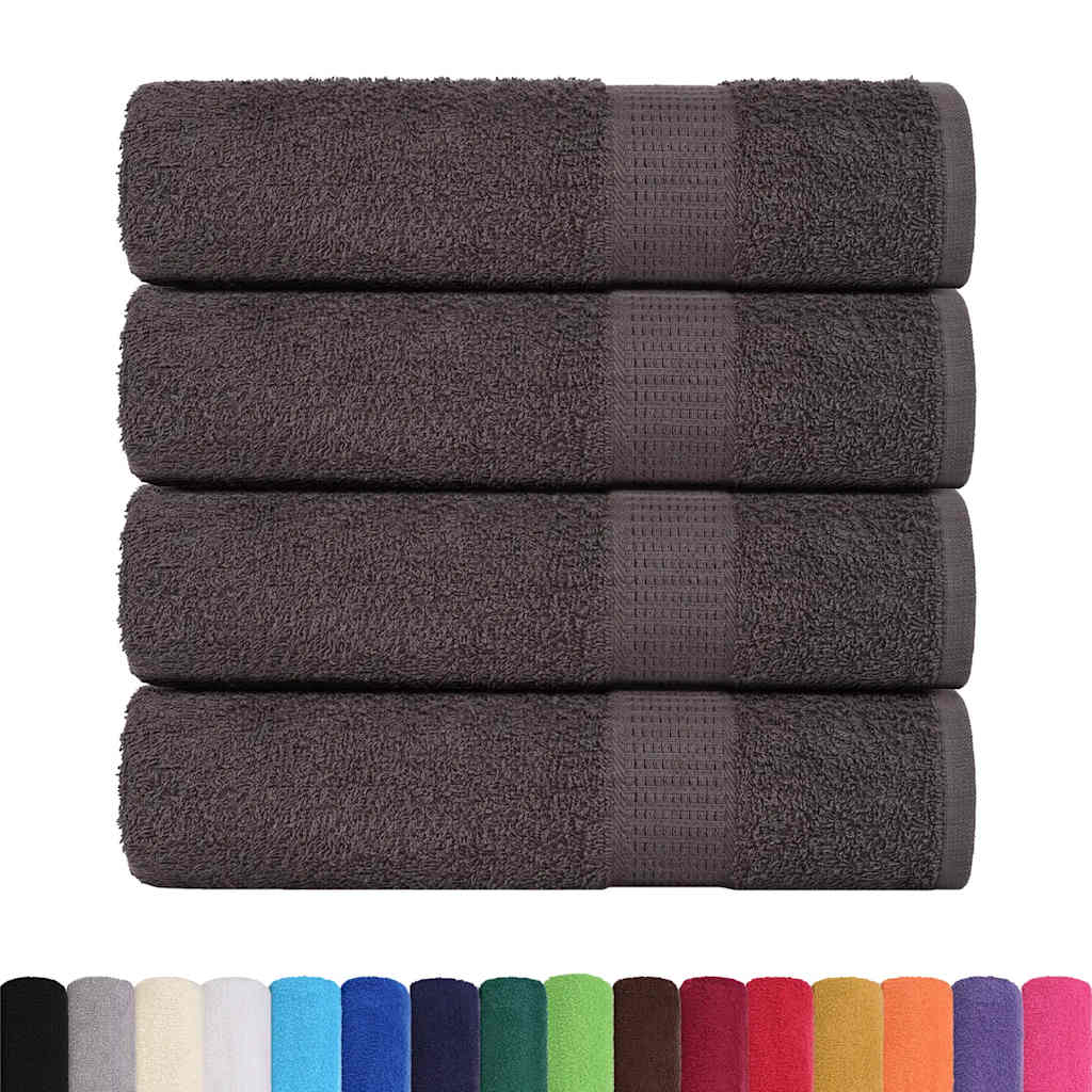 Rankšluosčiai FROGN, 4 vnt., antracito spalvos, 50x100 cm, 360 g/m²