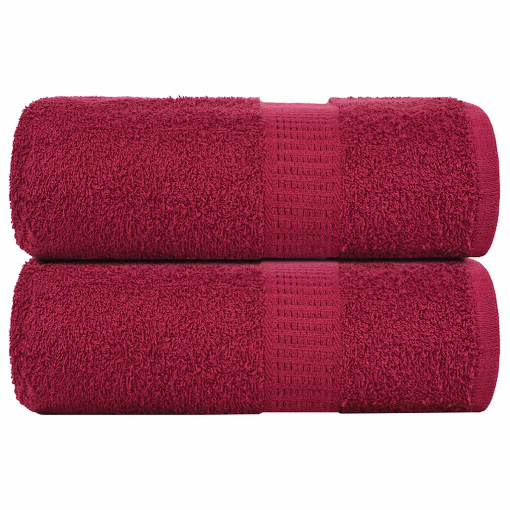 Rankšluosčiai FROGN, 2 vnt., bordo spalvos, 30x30 cm, 360 g/m²