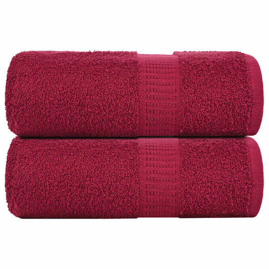 Rankšluosčiai FROGN, 2 vnt., bordo spalvos, 30x30 cm, 360 g/m²